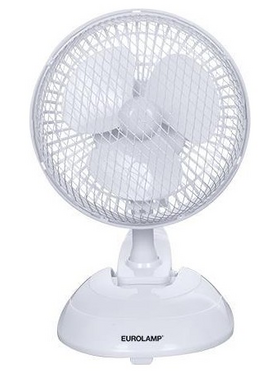 Ανεμιστηρας Επιτραπεζιος με Μανταλακι Ασπρο φ20 15w