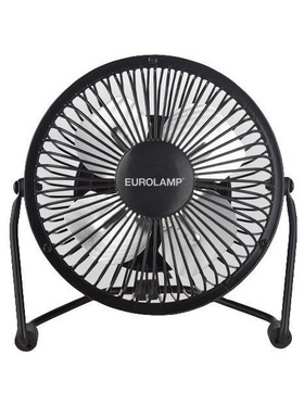 Ανεμιστηρας Γραφειου Μεταλλικος Mini με usβ Μαυρος φ10 4w 5v