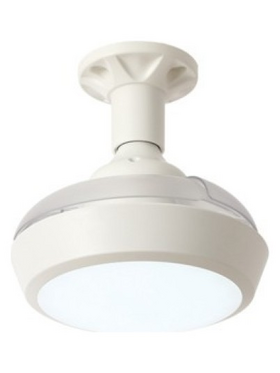 Ανεμιστηρας-Φωτιστικο με Ανοιγοκλειομενες Φτερωτες φ42 dc Μοτερ 15w Λευκος με Κοντρολ 18w Βιδωτος σε ε27