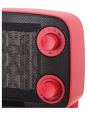 Αεροθερμο Κεραμικο Vintage 1500w Κοκκινο