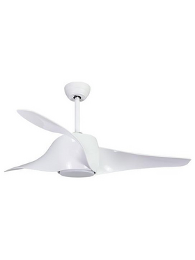 Ανεμιστηρας Οροφης Χρωμα Λευκο με led φωσ και Κοντρολ Φ132 dc Μοτερ 35w