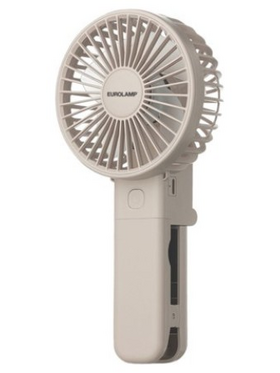 Ανεμιστηρας Χειρος Αναδιπλουμενος με Μανταλακι Επαναφορτιζομενος Φ9.5 Μπεζ