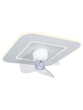 Ανεμιστηρας Πλαφονιερα Οροφης Τετραγωνος Λευκος 50x50 dc Μοτερ 15w με led φωσ 50w