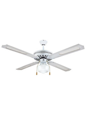 Ανεμιστηρας Οροφης με 1φως e27 Λευκος Φ125 70w