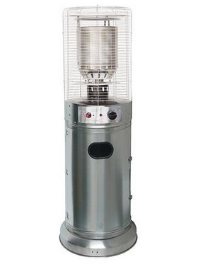 Θερμαστρα Υγραεριου Κυκλικη Mini 1,35m 11kw Inox (Stainless Steel)
