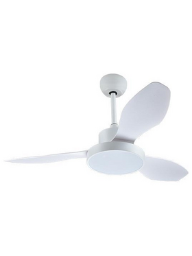 Ανεμιστηρας Οροφης Λευκος  με led φωσ και Κοντρολ Φ122 dc 35w