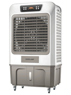 Air Cooler Επαγγελματικο 120l 480w Καφε-Λευκο με Κοντρολ και Οθονη