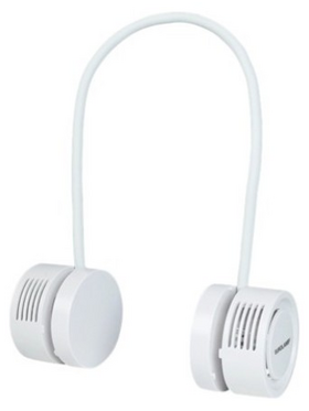 Ανεμιστηρας Λαιμου Πτυσσομενος και Επαναφορτιζομενος Λευκος