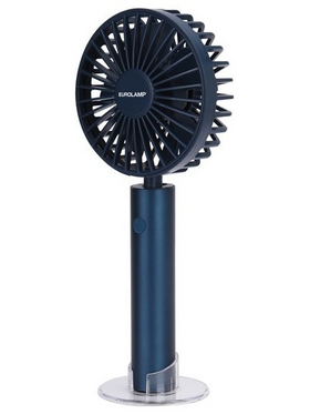 Ανεμιστηρας Χειρος Επαναφορτιζομενος με usb φ10 2000mah Μπλε