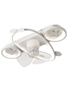 Ανεμιστηρας Οροφης Παιδικος Αεροπλανο Λευκος 24w με led φωσ 46w και Κοντρολ