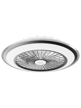 Ανεμιστηρας Πλαφονιερα Οροφης Μαυρος-Λευκος φ50 dc 20w με led φωσ 40w