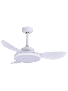 Ανεμιστηρας Οροφης Λευκος με led φωσ και Κοντρολ Φ107 dc 35w