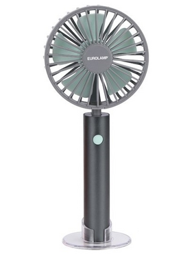 Ανεμιστηρας Χειρος Επαναφορτιζομενος με usb φ10 2000mah Γκρι