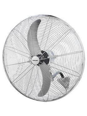 Ανεμιστηρας Βιομηχανικος Μεταλλικος Τοιχου Ασημι με Κοντρολ φ66 180w