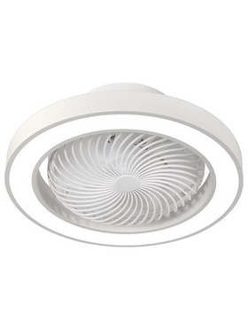 Ανεμιστηρας Πλαφονιερα Οροφης Λευκος φ50 dc Μοτερ 15w με led φωσ 50w