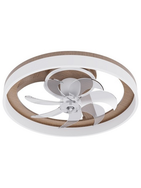 Ανεμιστηρας Πλαφονιερα Οροφης Χρωμα Ξυλου-Λευκο φ50 dc 20w