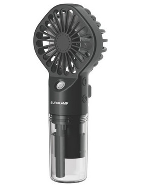 Ανεμιστηρας Χειρος Mist Επαναφορτιζομενος Φ6.5 Μαυρο