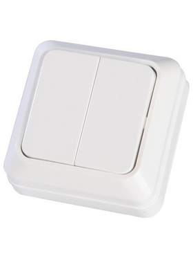 Διακοπτης Εξωτερικος k/r Μινι Λευκος Ιρ20