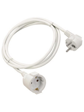 Προεκταση Γερμανικων Προδιαγραφων 2m 3x1.5mm Λευκη