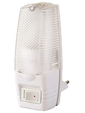 Φωτακι Νυκτος με Διακοπτη Λευκο e14 max 5w