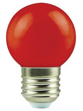 Λαμπα led Σφαιρικη 1,8w e27 Κοκκινη 175-265v