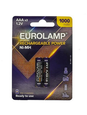 Επαναφορτιζομενη Μπαταρια ni-mh 1.2 v aaa Hr03 1000mah 2τμχ