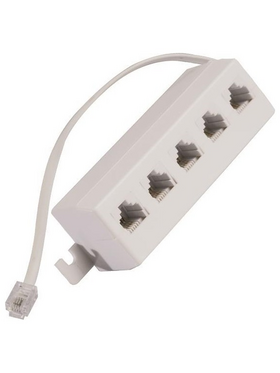 Ανταπτορας Τηλεφωνου Αρσενικο σe 5 Θηλυκα 6p4c Rj11