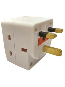 Ανταπτορας uk 3 Θεσεων με Προστασια Επαφων