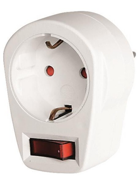 Ανταπτορας απο ενα Σουκο σε ενα Σουκο με Διακοπτη & Προστασια Επαφων