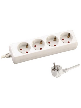 Πολυπριζο 4 Θεσεων με Καλωδιο 3x1,5mm 5m με Προστασια Επαφων