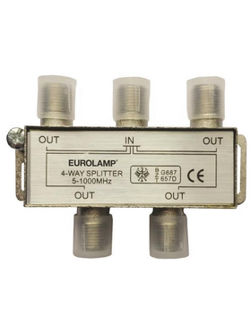 Διακλαδωτης tv Μεταλλικος Τυπου f 1/4