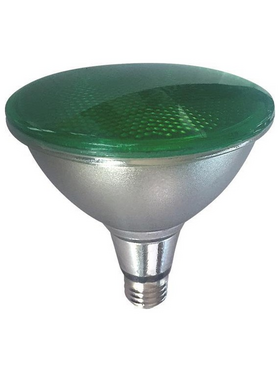 Λαμπα led smd par 38 Ip65 15w e27 Πρασινη 42v Ac/dc