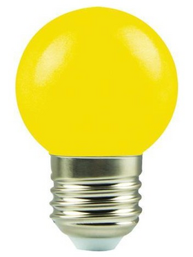 Λαμπα led Σφαιρικη 1,8w e27 Κιτρινη 175-265v
