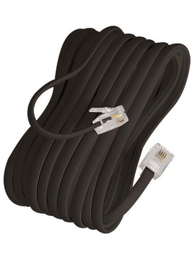 Προεκταση Τηλεφωνου α.τ Μαυρh 3m 6p4c Rj11