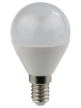Λαμπα led Σφαιρικη 5w ε14 3000k 175-250v