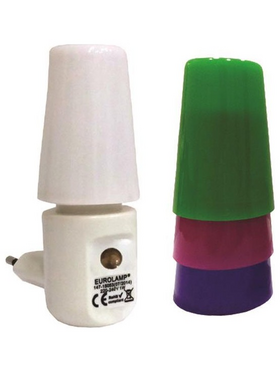 Φωτακι Νυκτος με Φωτοκυτταρο led 2700κ 4 Χρωματα 1w