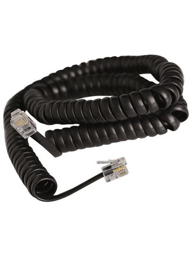 Σπιραλ Τηλεφωνου α.τ Μαυρo 4m 4p4c Rj11