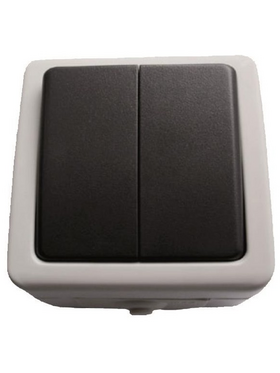 Διακοπτης Εξωτερικος κ/r Γκρι Ιρ54