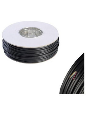 Καλωδιο Τηλεφωνου Πλακε 2 Ζευγων Μαυρo Rj11