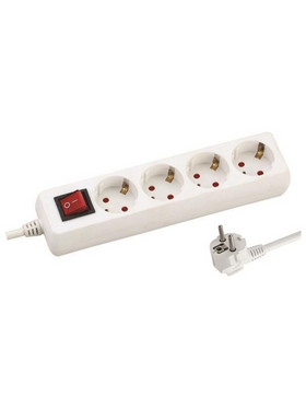 Πολυπριζο 4 Θεσεων με Καλωδιο και Διακοπτη 3x1,5mm 3m με Προστασια Επαφων