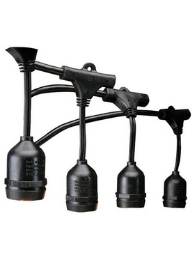 Γιρλαντα Εξωτερικου Χωρου 10m με 10 Ντουι ε27 Επεκτεινομενη