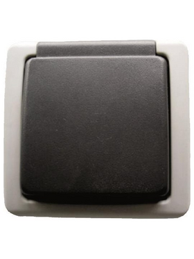 Πριζα Εξωτερικη Σουκο με Καπακι Γκρι Ιρ54