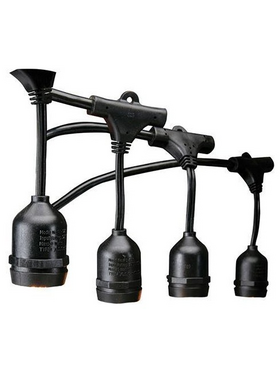 Γιρλαντα Εξωτερικου Χωρου 10m με 20 Ντουι ε27 Επεκτεινομενη