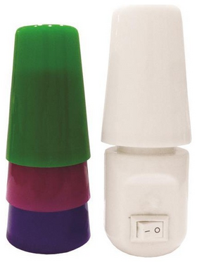 Φωτακι Νυκτος με Διακοπτη led 2700k 4 Χρωματα 1w