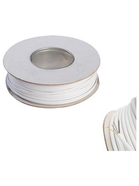 Καλωδιο Τηλεφωνου Πλακε 2 Ζευγων Λευκο Rj11