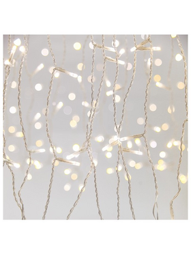 Κoυρτiνa, 360 2chip led 3mm, 31v Μeτaσχηματiστη, 8 m/f & Μνημη, 4 Eπeκτaσeiς εωσ 3 Set, R.control (Timer & Dimmer), Δiaφaνo pvc Κaλωδio, Λευκο & Θερμο Λευκο led (H200 x W200cm, 20 Lines x 18 Led), Κaλωδio Πaρoχης 3m, Ip44