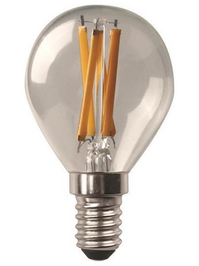 Λαμπα led Σφαιρικη Crossed Filament 4.2w e14 2700k 220-240v