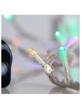 Σειρα,240 led 3mm,31v,μετασχηματιστη με Μνημη,προεκταση Παροχης 300cm,διαφανο Καλωδιο,opal Χρωματιστο Led,per 5cm,ip44