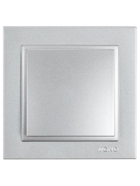 Διακοπτης Απλος Κουμπωτος Ασημι