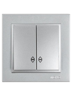 Διακοπτης a/r-k/r Ασημι